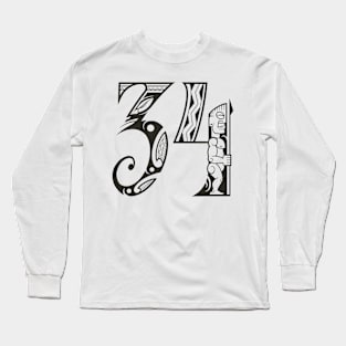 Tribalnumbers Tatto 34 Long Sleeve T-Shirt